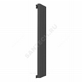 Радиатор трубчатый QUADRUM 50 V 1-1250 с боковой подводкой ВР G 1/2" 1-трубный 1T103S9005 (черный матовый муар) КЗТО